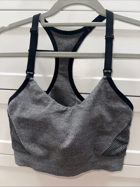 Auden Gray Racerback Nursing Sports Bra